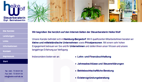 Responsive Webseite